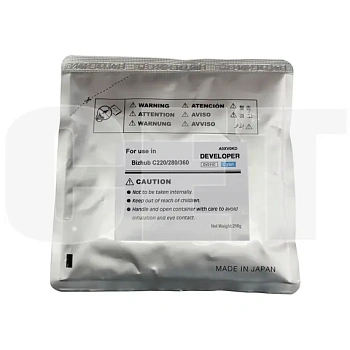 Девелопер для KONICA MINOLTA Bizhub C220/C280/C360 (CET) Cyan, 210г/пак, 114000 стр., CET8433