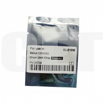 Чип драм-юнита для KONICA MINOLTA Bizhub C250/C252 (CET) Magenta, (WW), 45000 стр., CET5708